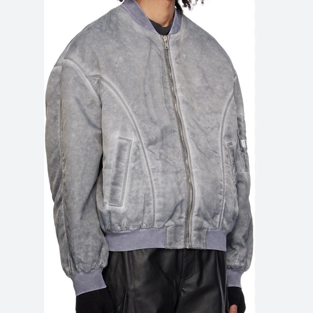 1017 ALYX 9SM Washed Gray Bomber Jacket